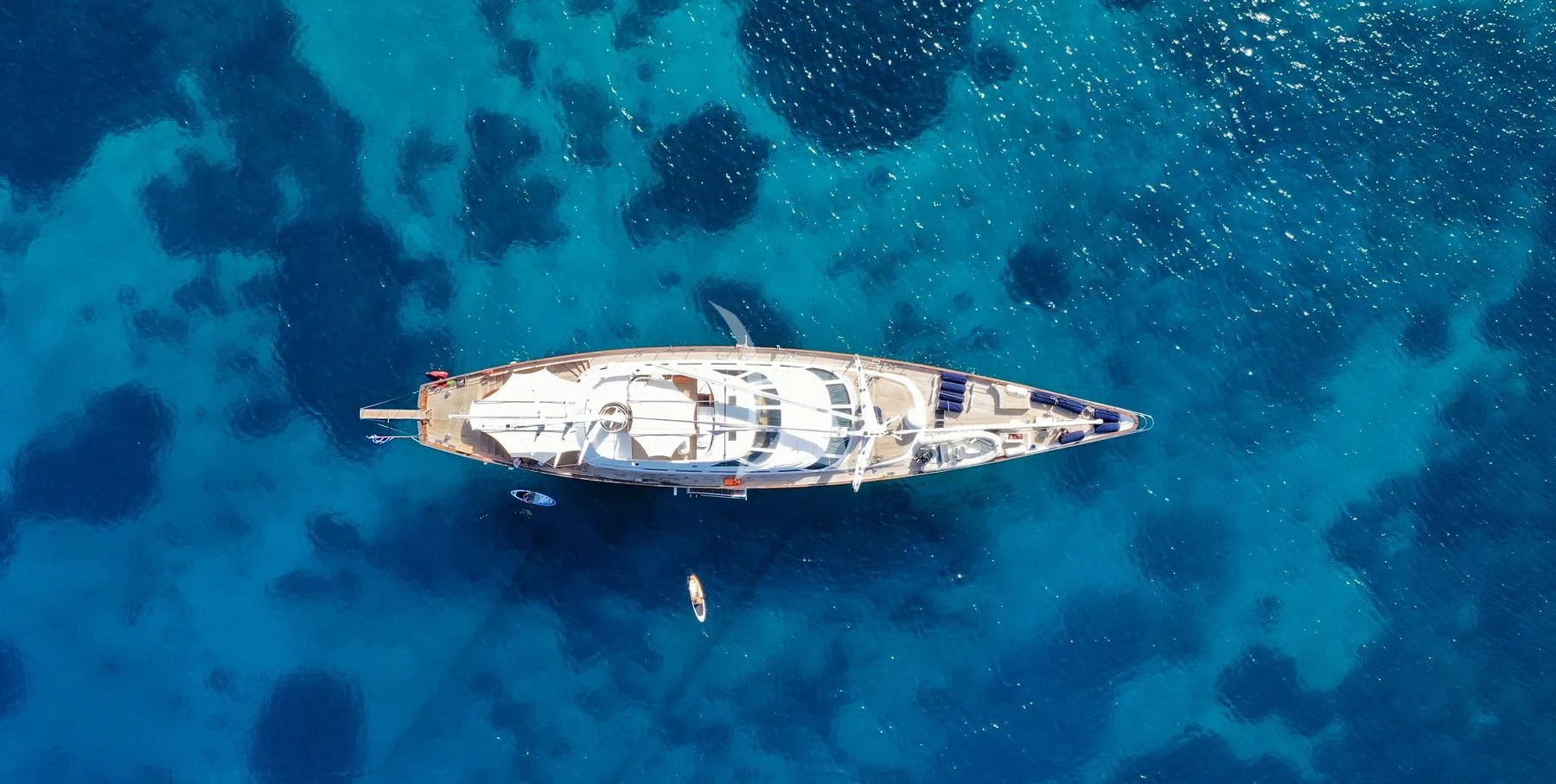 a space ship in the water aboard TAMARITA Yacht for Sale