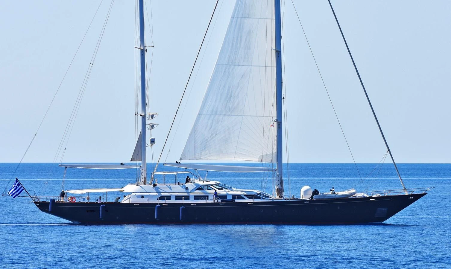 a boat on the water aboard TAMARITA Yacht for Sale
