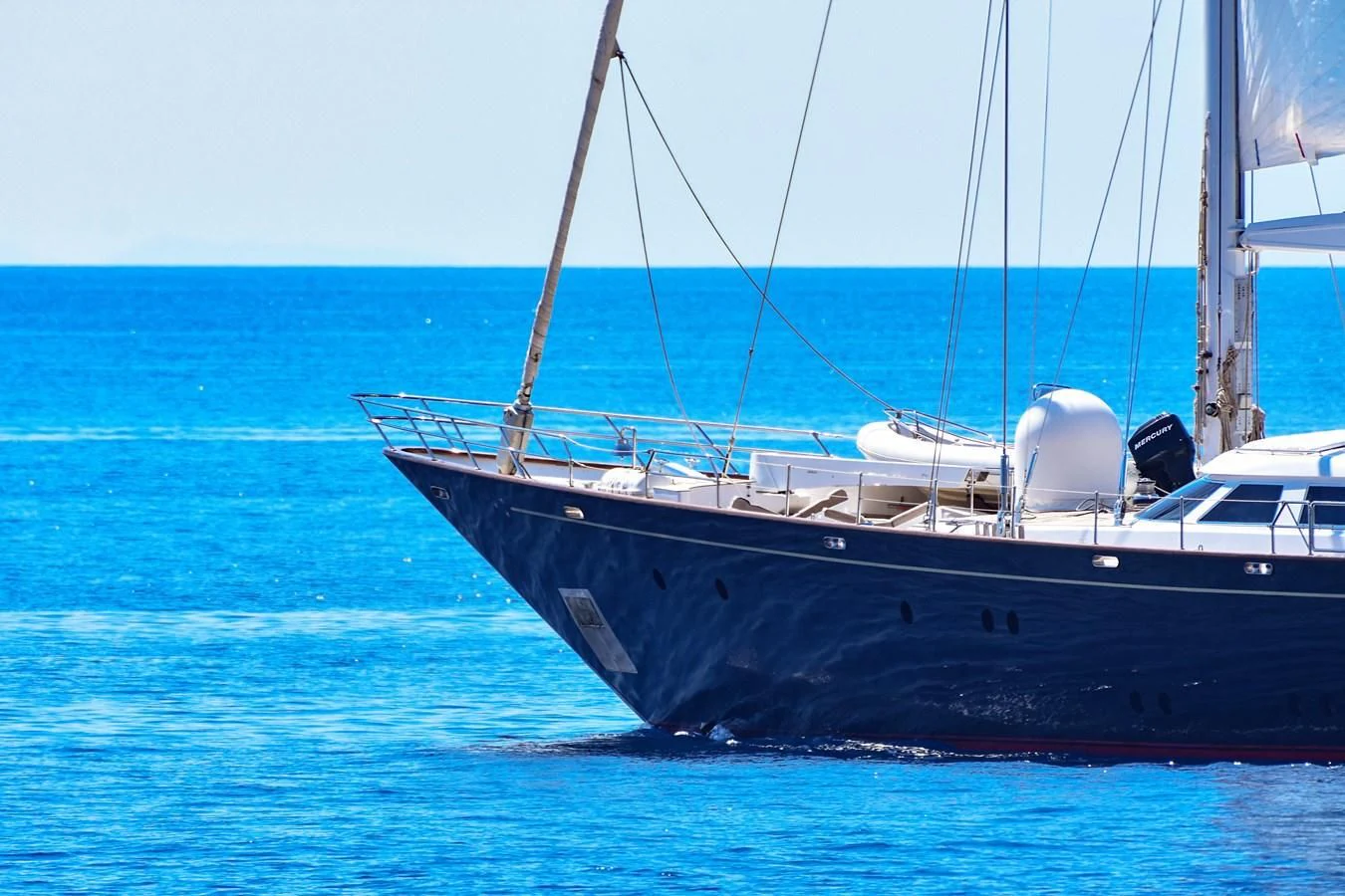 a boat on the water aboard TAMARITA Yacht for Sale