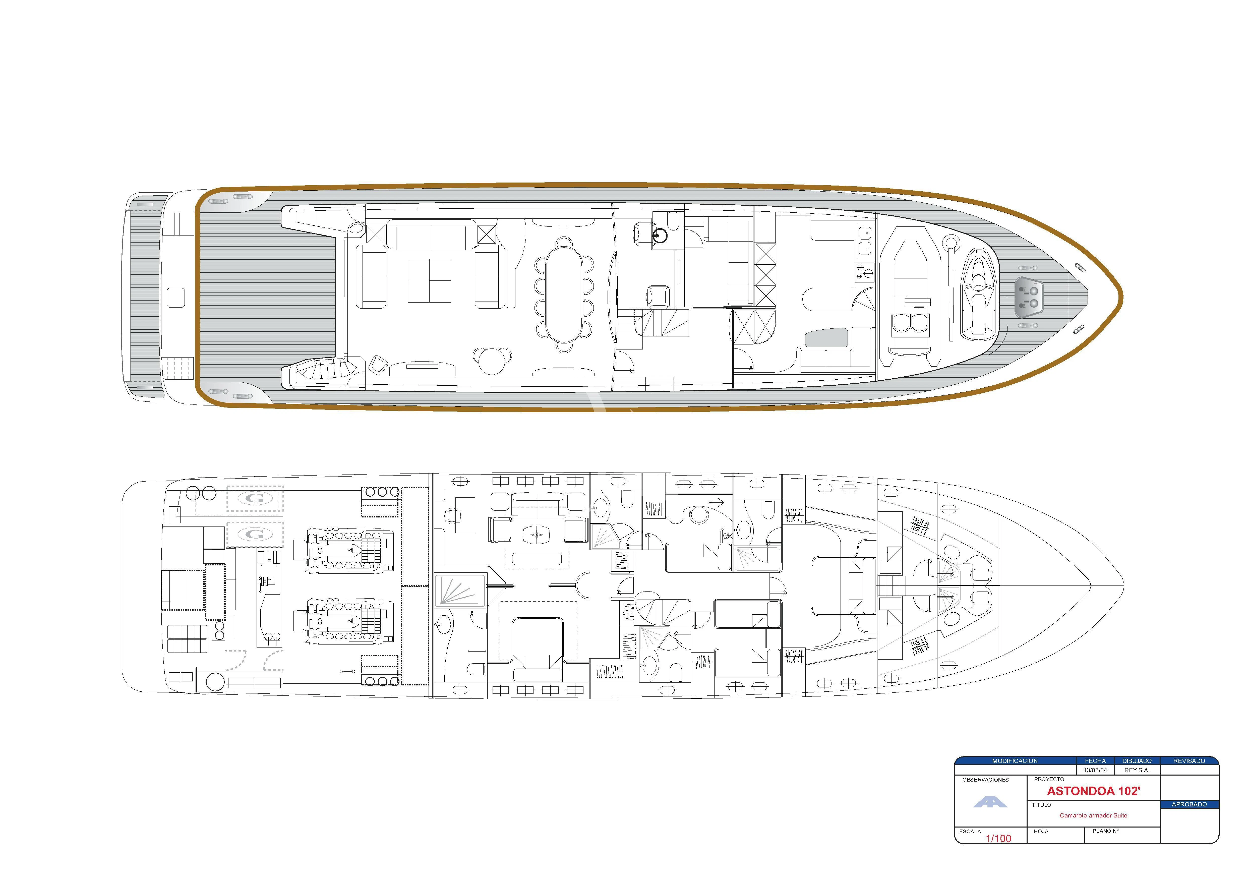 diagram aboard FOR YOUR EYES ONLY Yacht for Charter