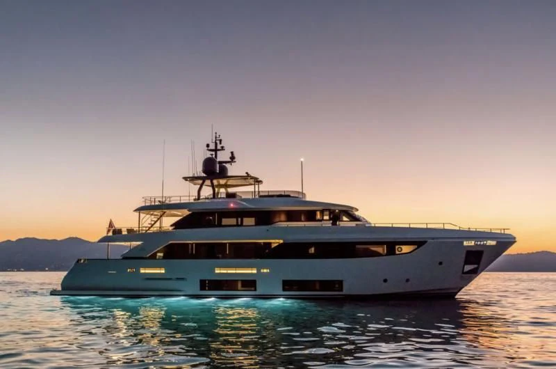 a boat in the water aboard HAIAMI I Yacht for Charter