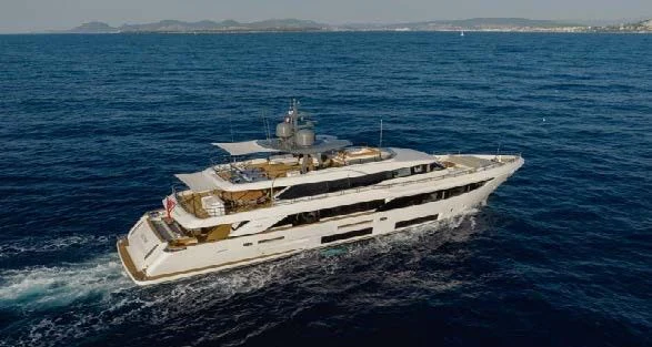 a ship on the water aboard HAIAMI I Yacht for Charter