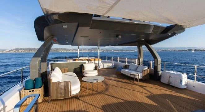a boat on the water aboard HAIAMI I Yacht for Charter
