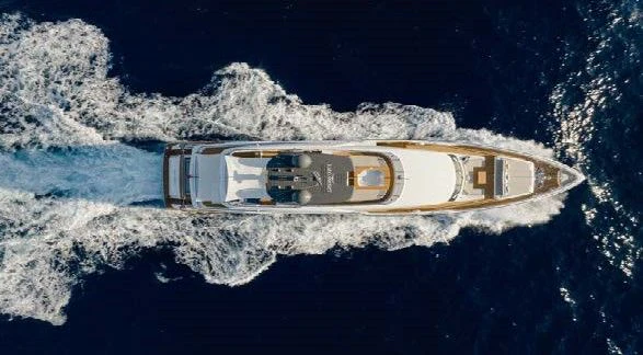 a space ship above a planet aboard HAIAMI I Yacht for Charter