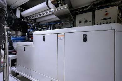 a machine in a factory aboard ARTHUR’S WAY Yacht for Sale
