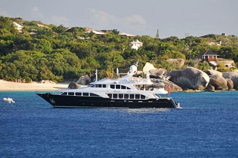 a boat on the water aboard ARTHUR’S WAY Yacht for Sale