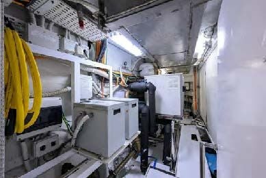 a room with machinery aboard ARTHUR’S WAY Yacht for Sale