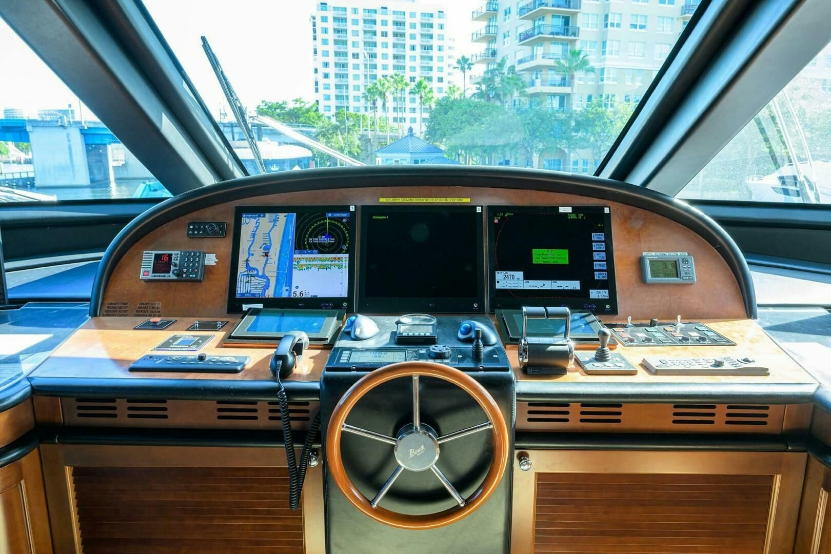 inside of a car aboard ARTHUR’S WAY Yacht for Sale