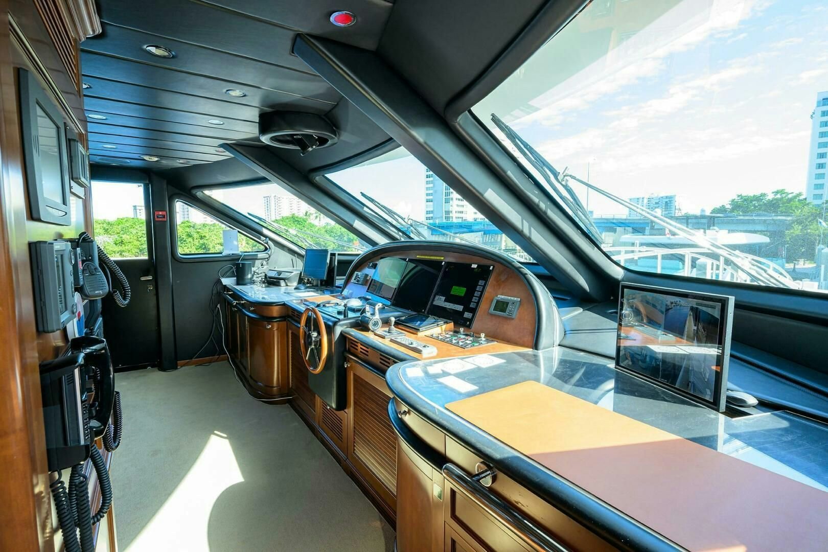 inside of a car aboard ARTHUR’S WAY Yacht for Sale