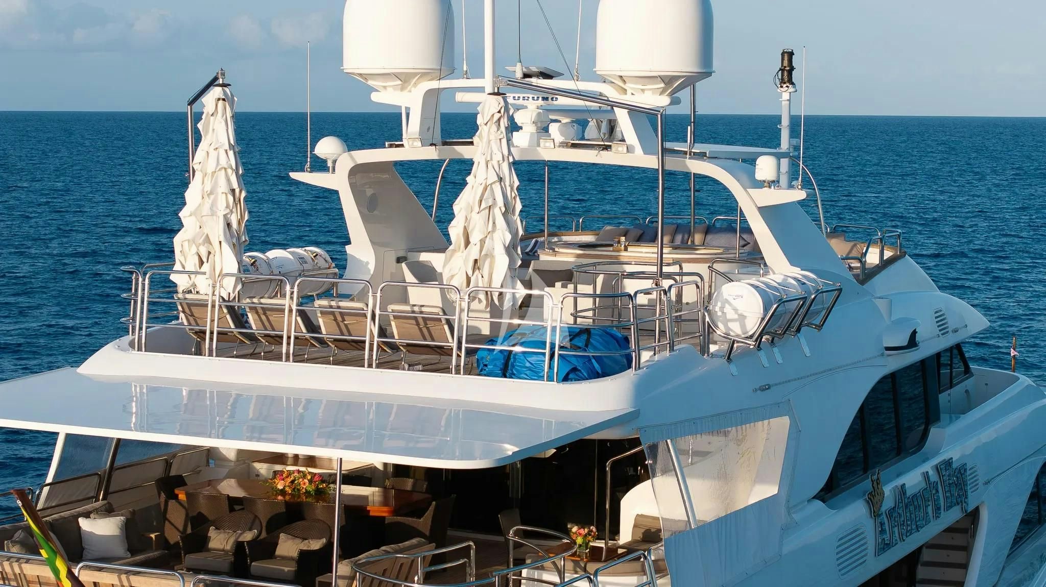 a boat on the water aboard ARTHUR’S WAY Yacht for Sale