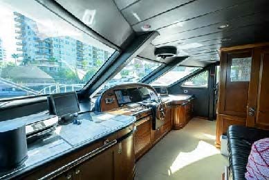 inside of a car aboard ARTHUR’S WAY Yacht for Sale