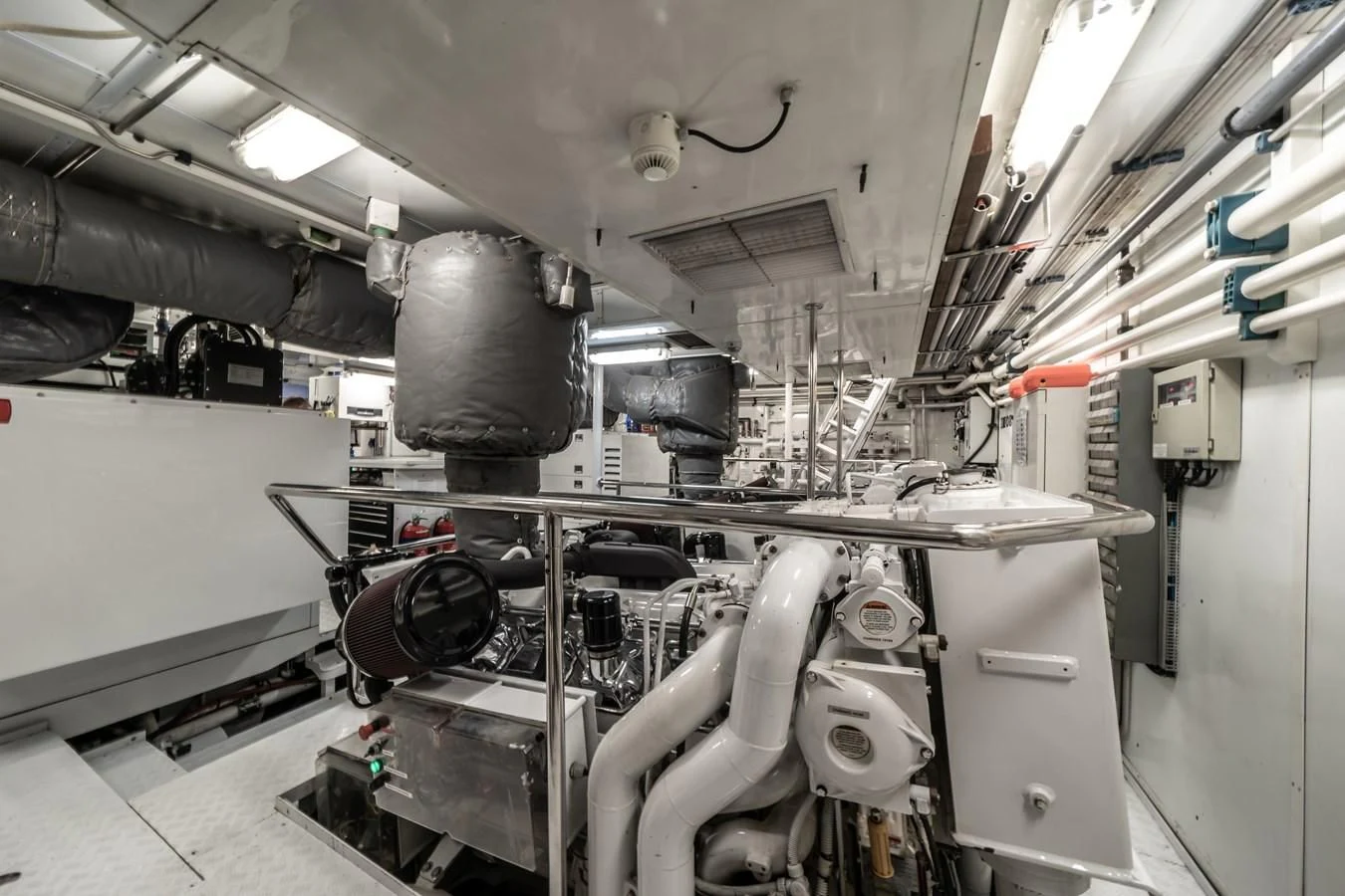 a large machine in a factory aboard MOATIZE Yacht for Sale