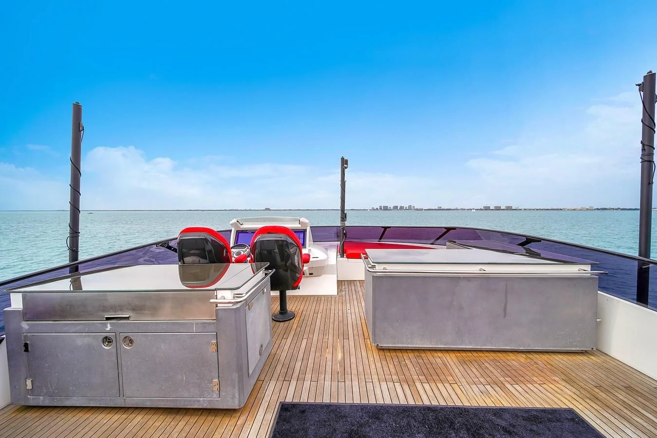 a boat on the water aboard SUNSEEKER 115 SPORT YACHT Yacht for Sale