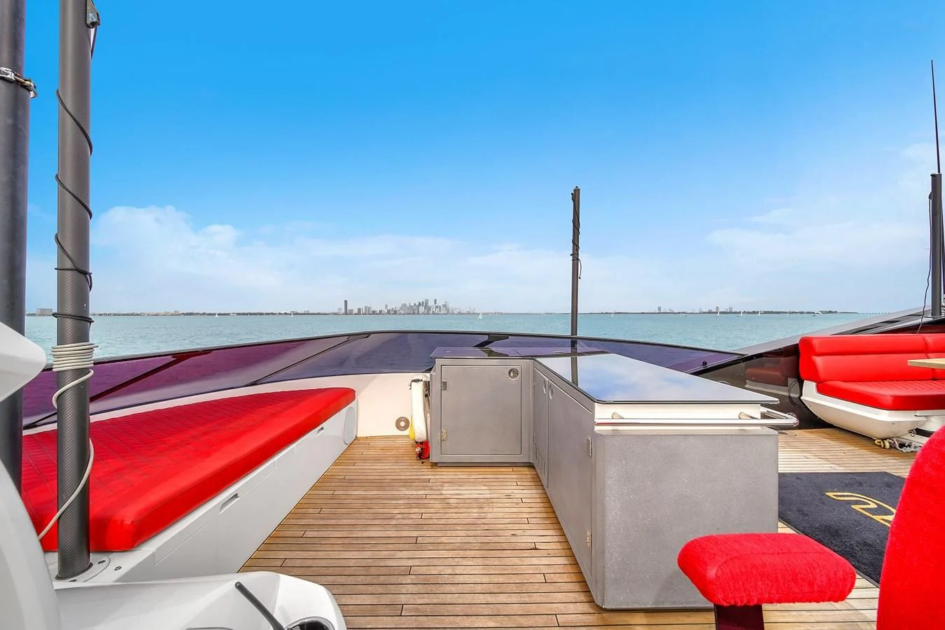 a boat on the water aboard SUNSEEKER 115 SPORT YACHT Yacht for Sale