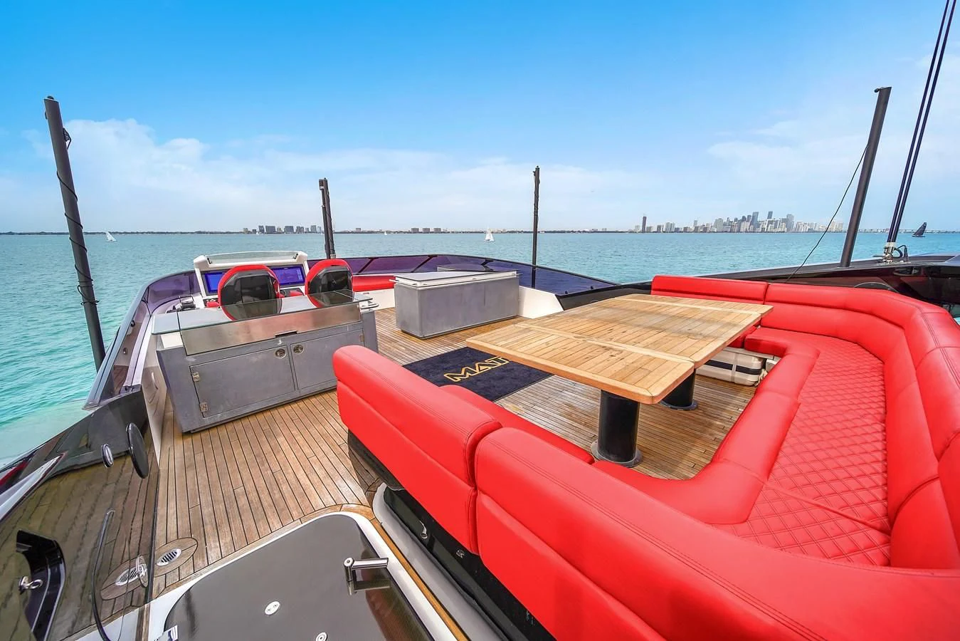 a boat on the water aboard SUNSEEKER 115 SPORT YACHT Yacht for Sale