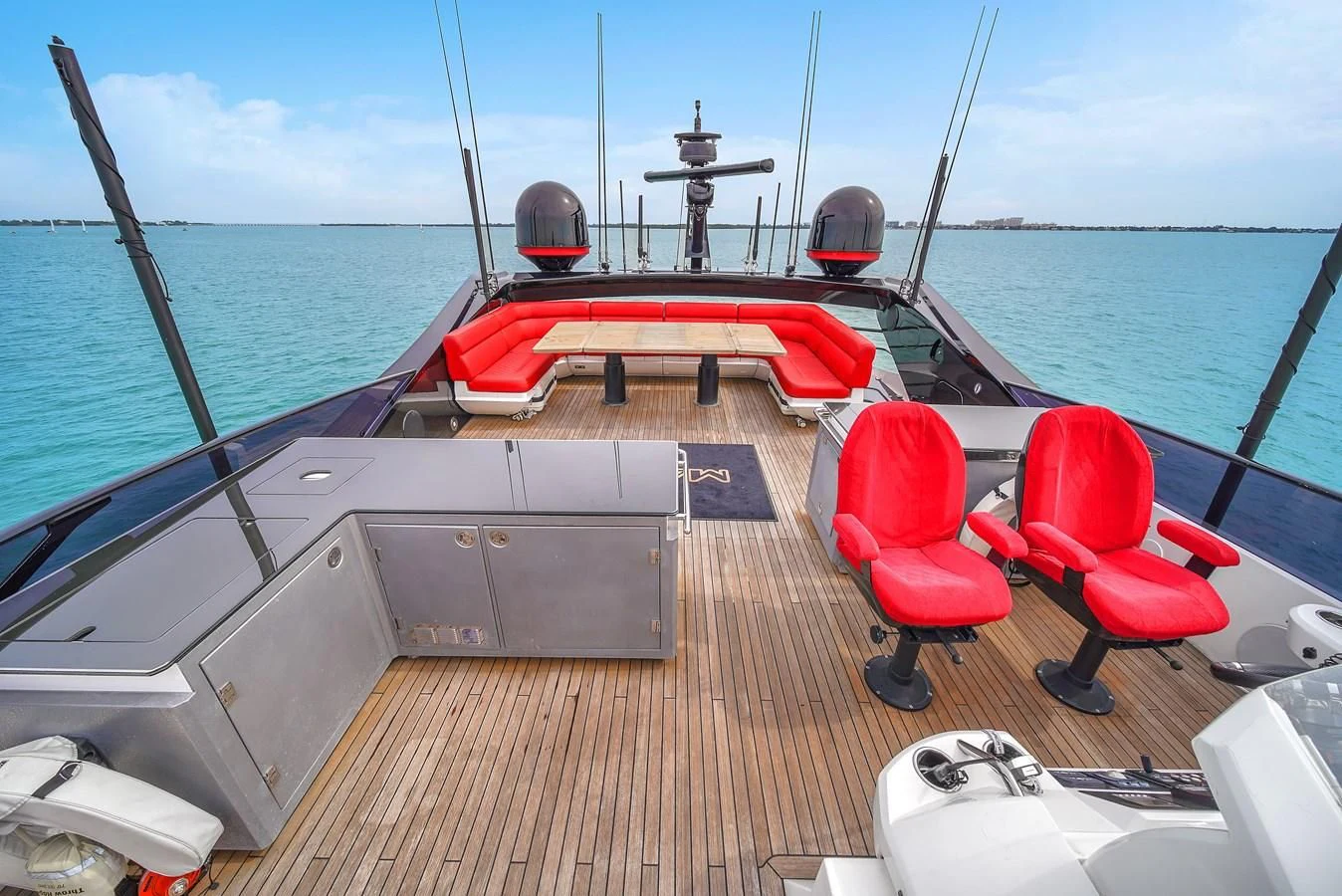 a boat on the water aboard SUNSEEKER 115 SPORT YACHT Yacht for Sale