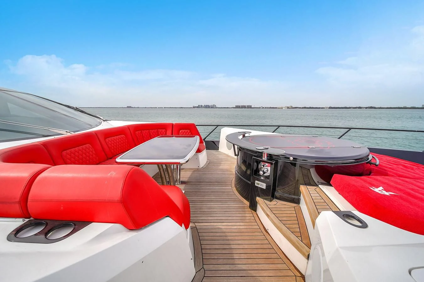 a boat on the water aboard SUNSEEKER 115 SPORT YACHT Yacht for Sale