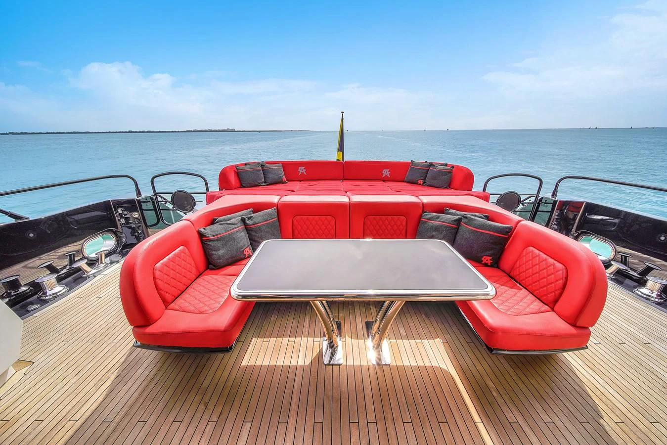 a boat on the water aboard SUNSEEKER 115 SPORT YACHT Yacht for Sale