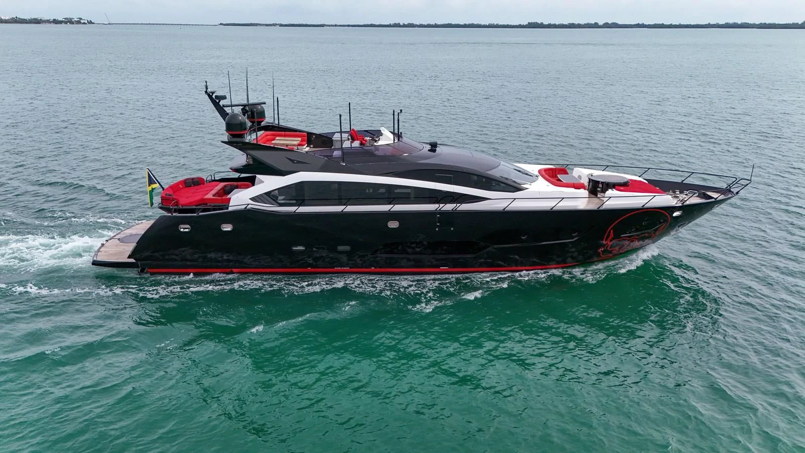 a boat in the water aboard SUNSEEKER 115 SPORT YACHT Yacht for Sale