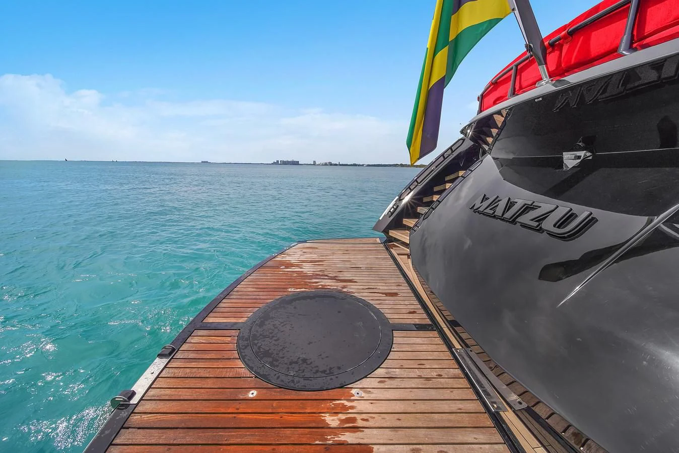 a boat on the water aboard SUNSEEKER 115 SPORT YACHT Yacht for Sale