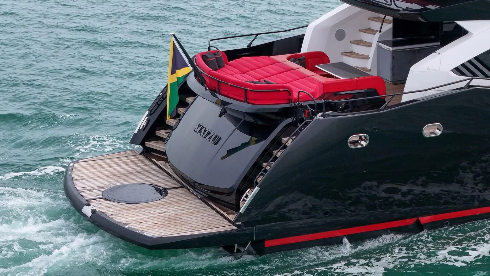 a boat on the water aboard SUNSEEKER 115 SPORT YACHT Yacht for Sale