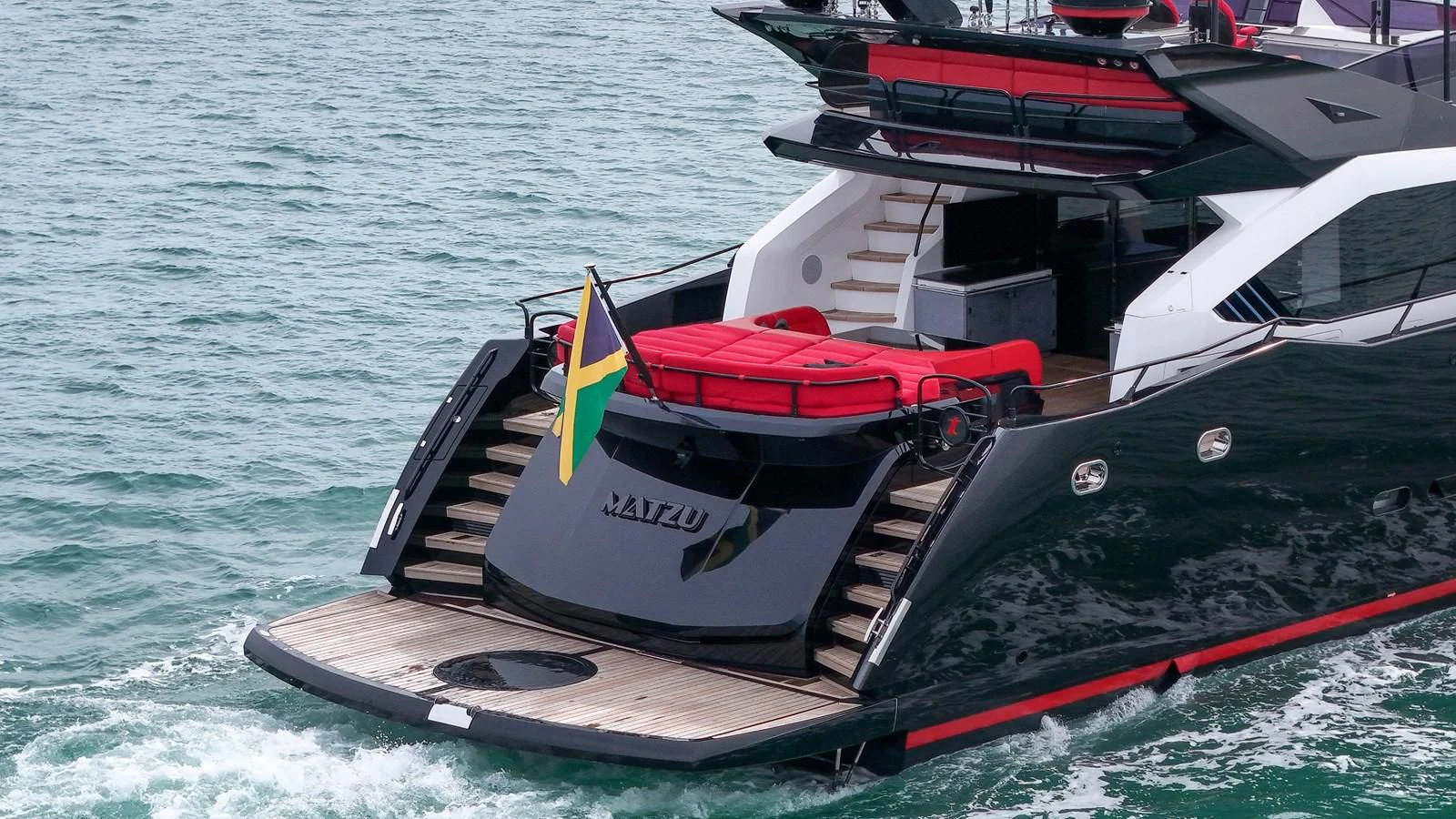 a boat on the water aboard SUNSEEKER 115 SPORT YACHT Yacht for Sale