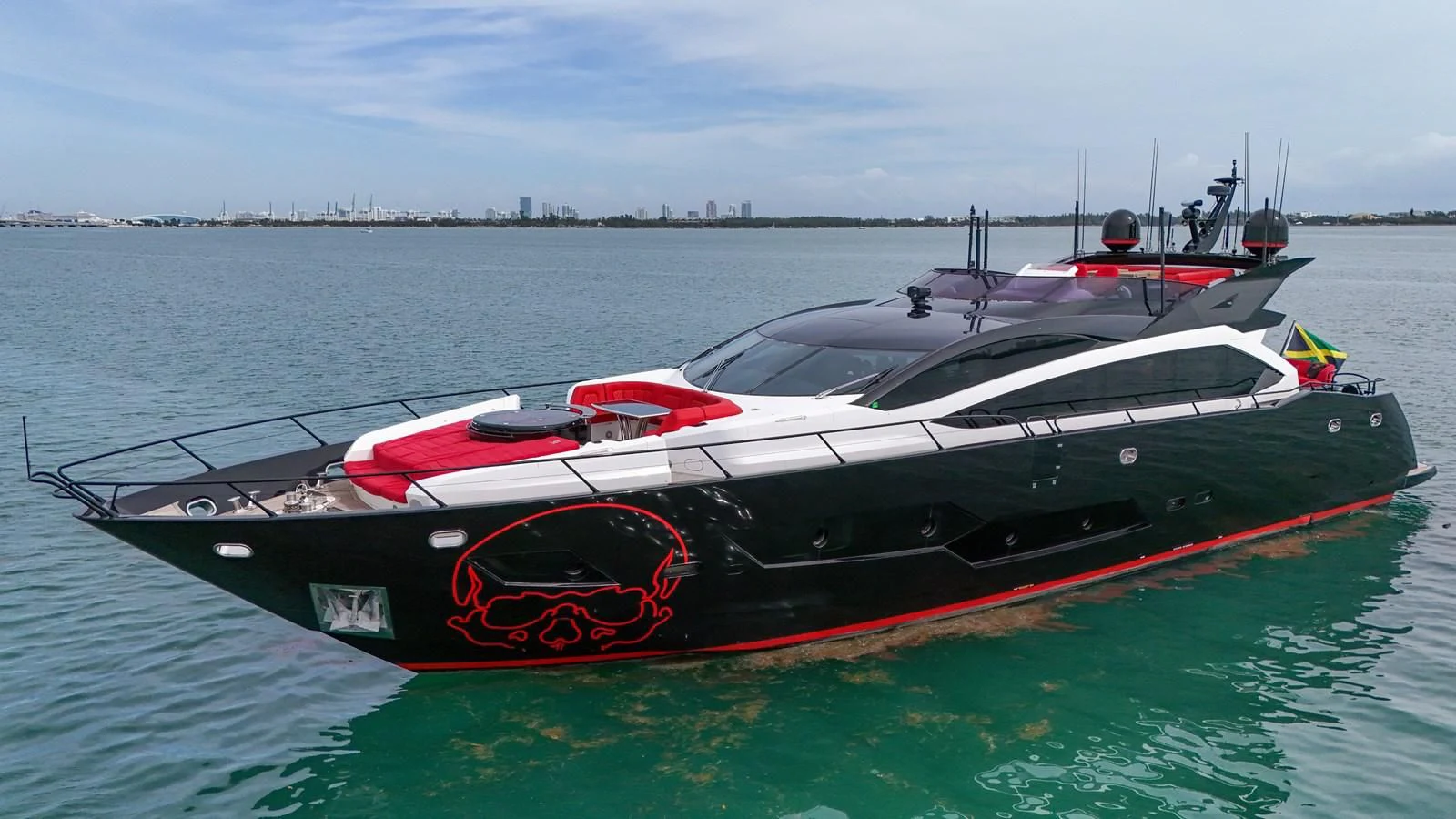 a boat on the water aboard SUNSEEKER 115 SPORT YACHT Yacht for Sale