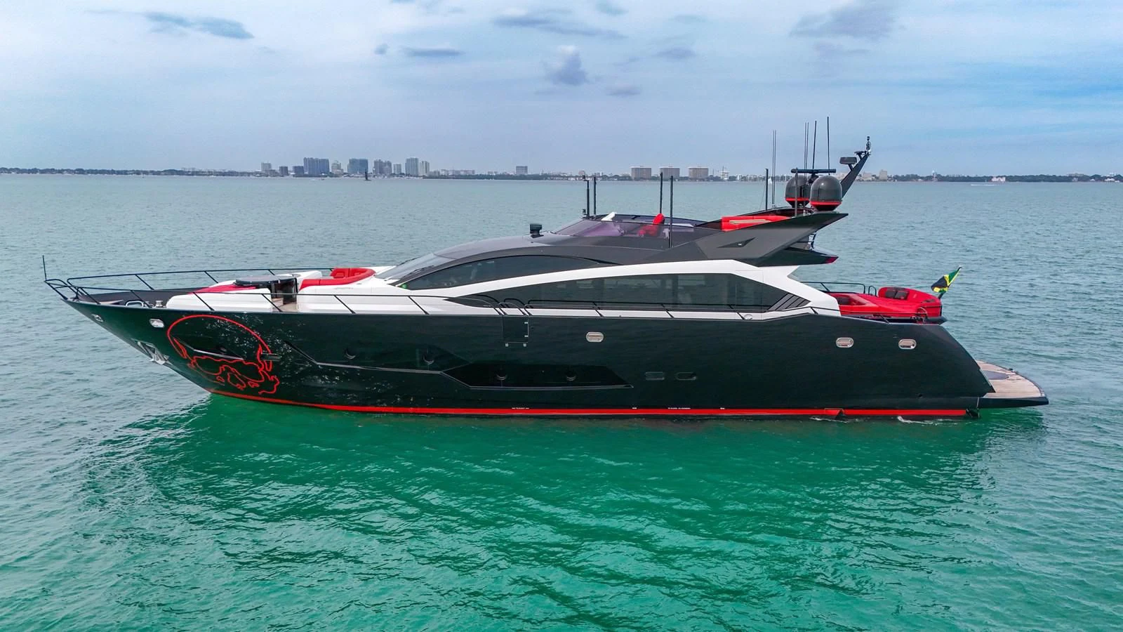 a boat in the water aboard SUNSEEKER 115 SPORT YACHT Yacht for Sale