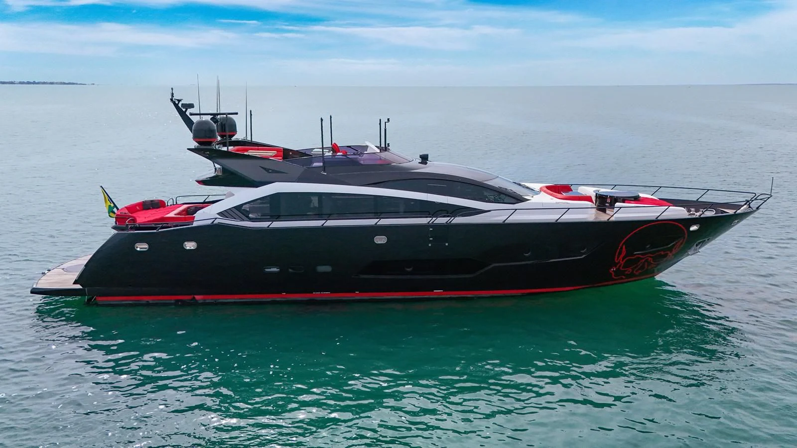 a boat in the water aboard SUNSEEKER 115 SPORT YACHT Yacht for Sale