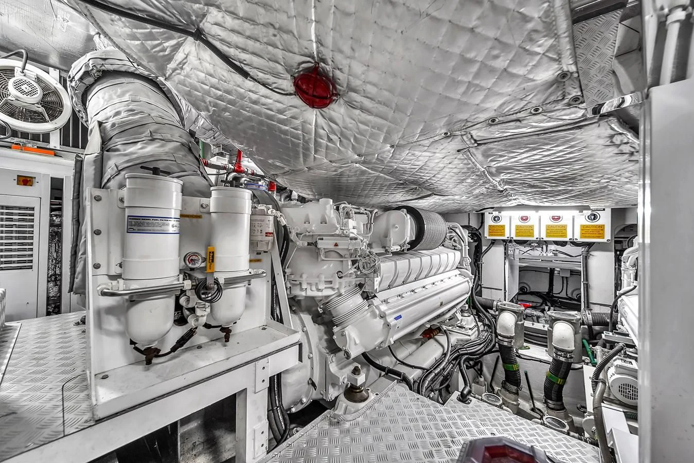 a large white machine aboard SUNSEEKER 115 SPORT YACHT Yacht for Sale