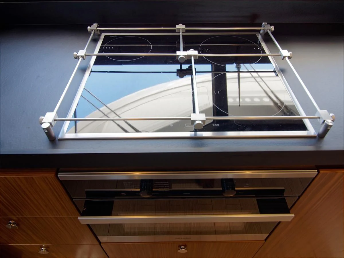a large metal object with a hole in the middle aboard 2017 AZIMUT 66 MAGELLANO Yacht for Sale