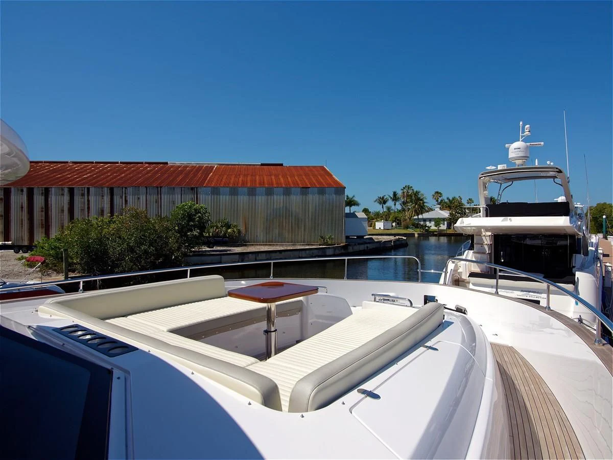 a boat on the water aboard 2017 AZIMUT 66 MAGELLANO Yacht for Sale