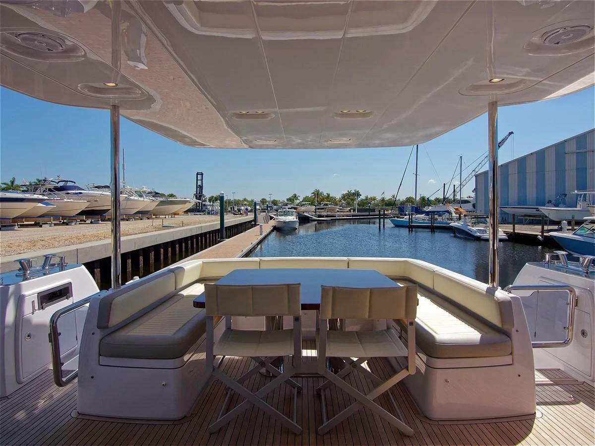a pool on a deck aboard 2017 AZIMUT 66 MAGELLANO Yacht for Sale