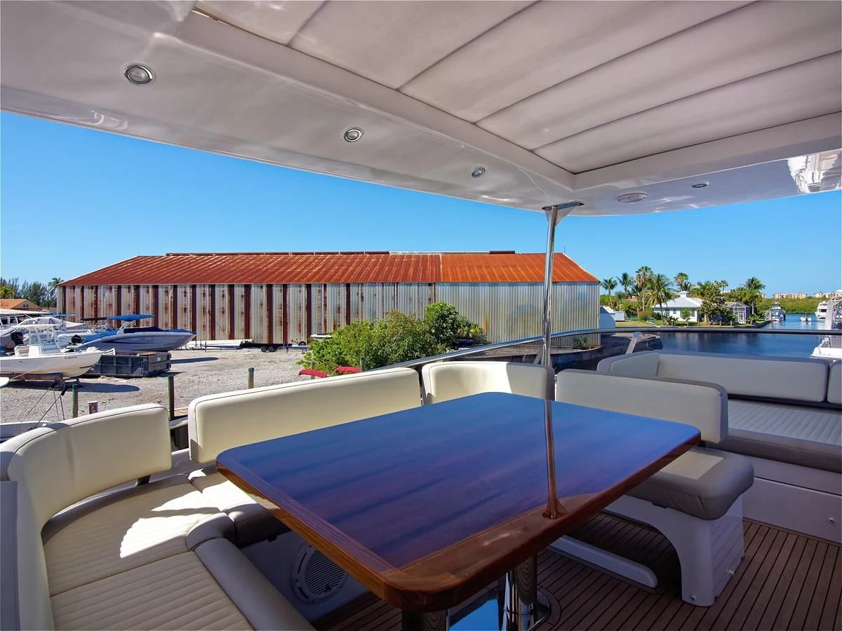 a pool on a deck aboard 2017 AZIMUT 66 MAGELLANO Yacht for Sale