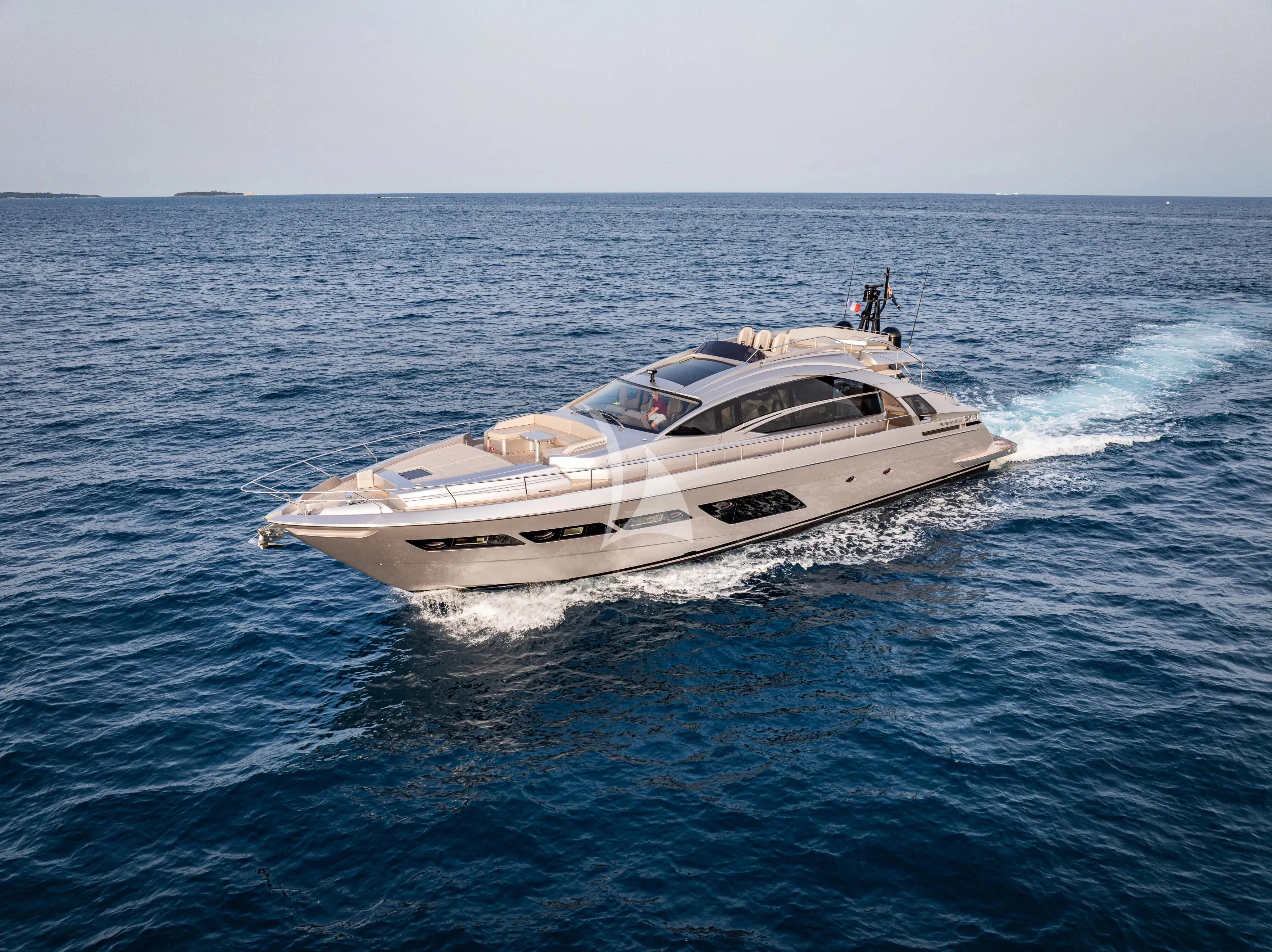 a boat in the water aboard CHERRY Yacht for Charter