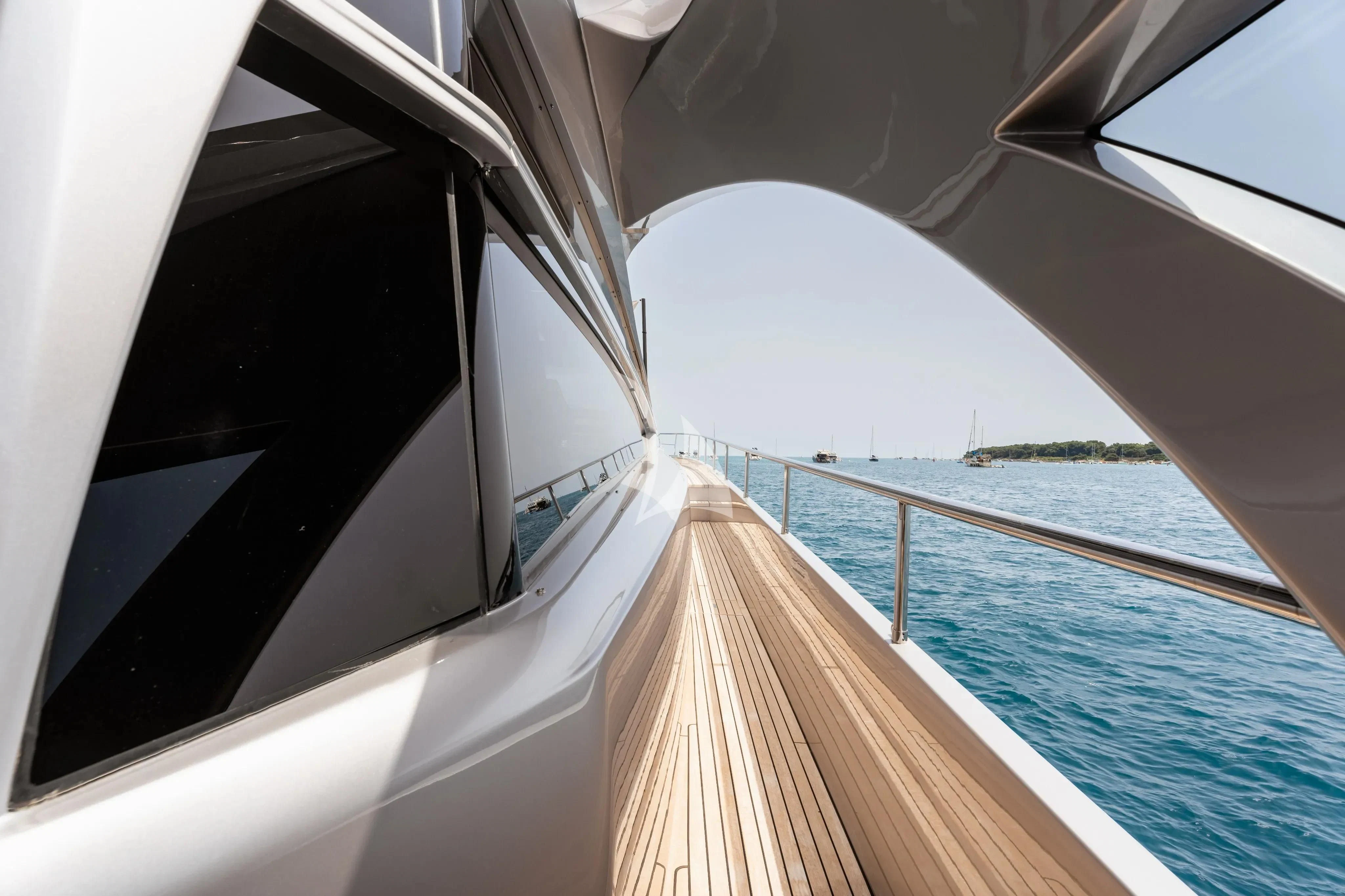 a boat on the water aboard CHERRY Yacht for Charter