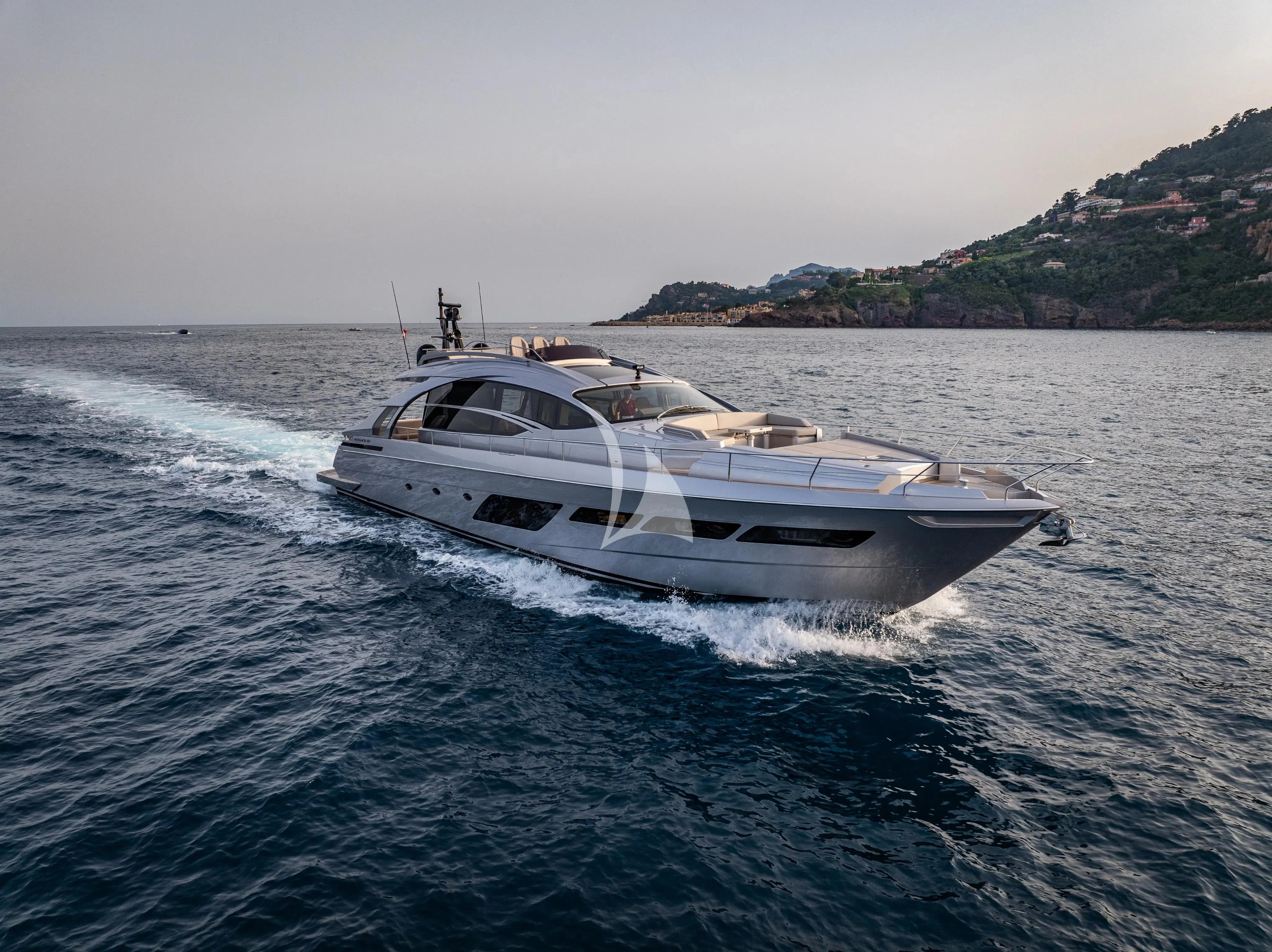 a boat on the water aboard CHERRY Yacht for Charter