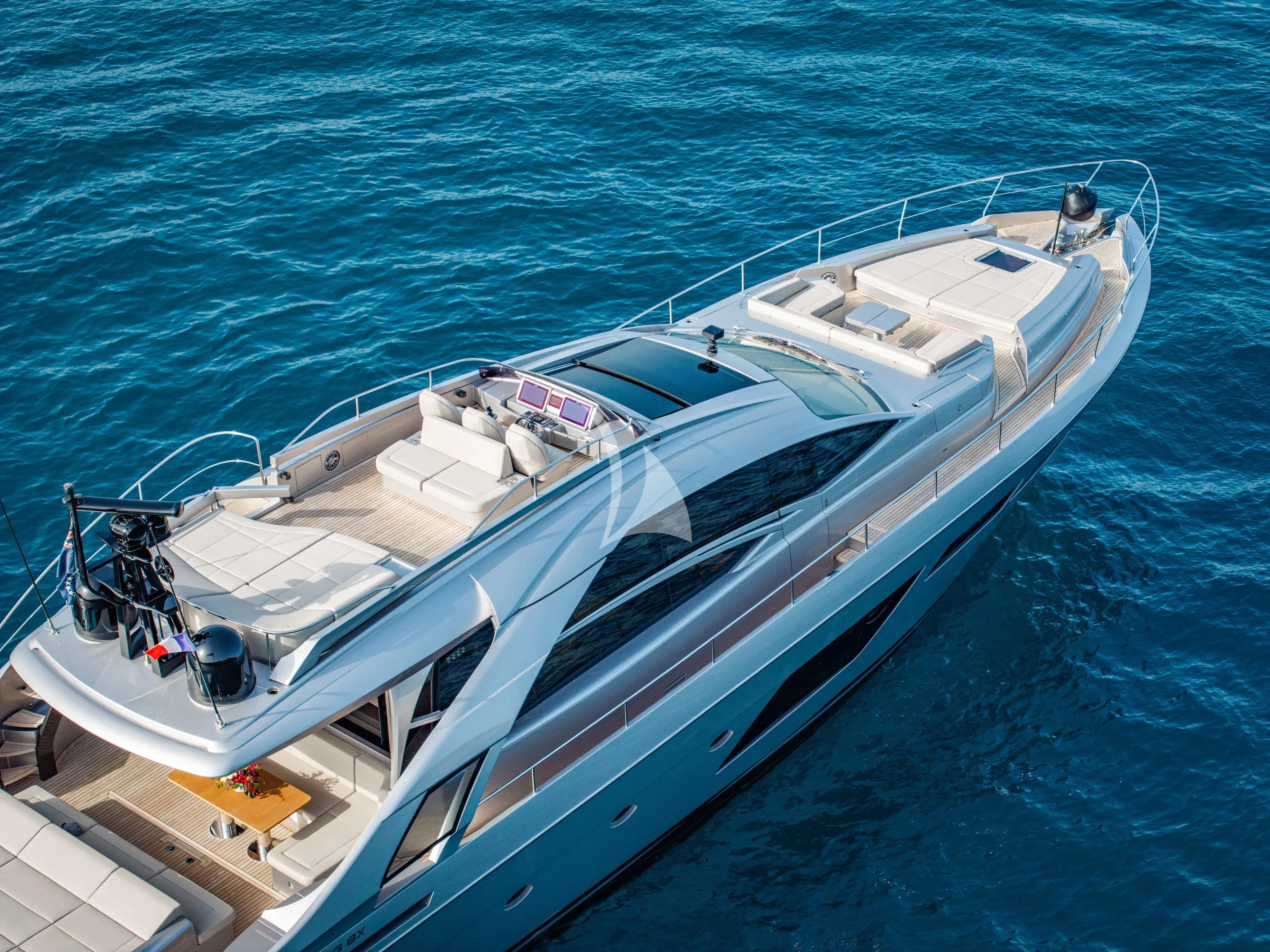 a boat on the water aboard CHERRY Yacht for Charter