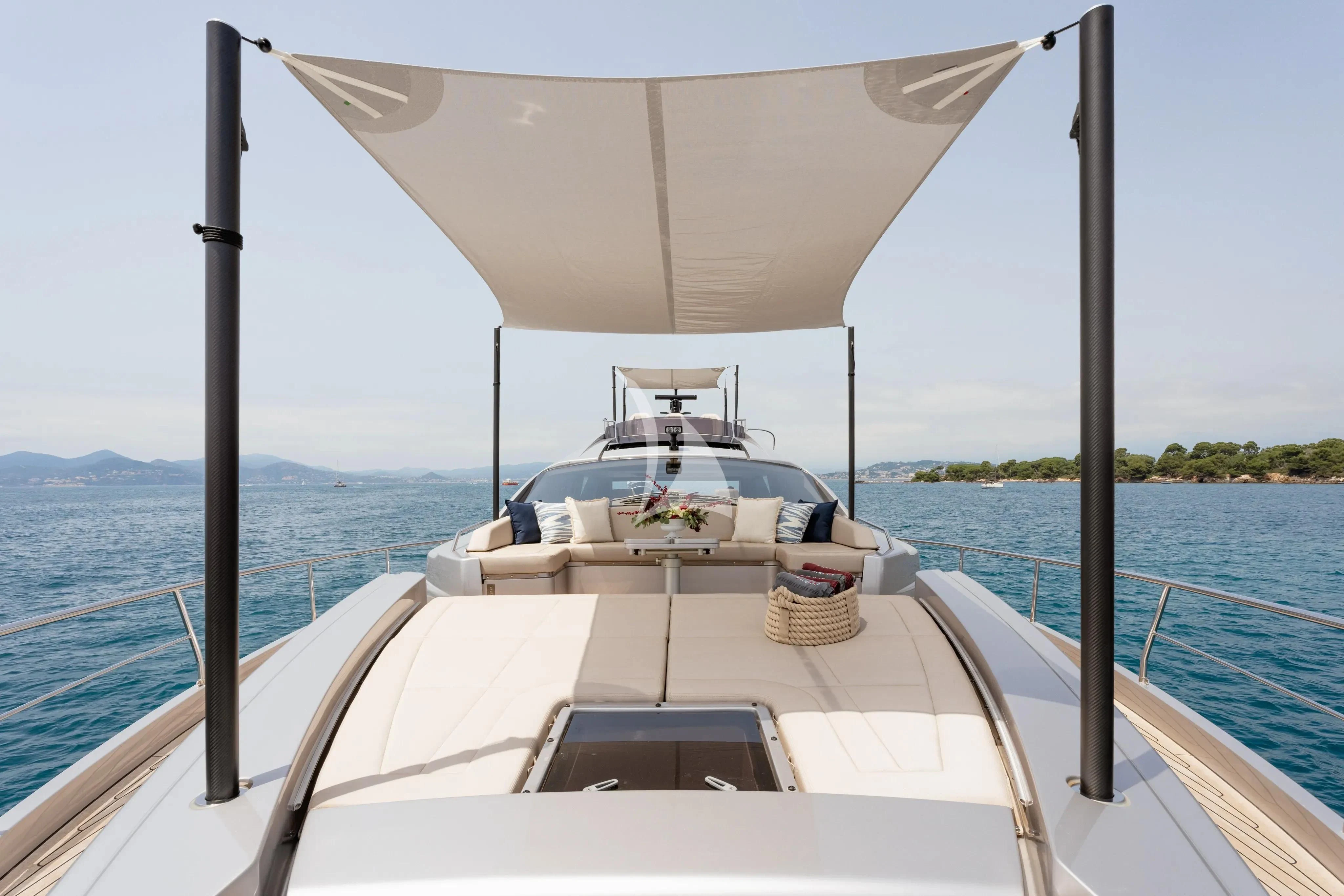 a boat on the water aboard CHERRY Yacht for Charter
