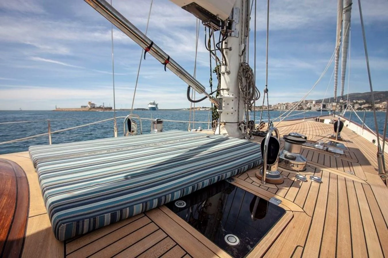 a deck on a boat aboard SWEET EMOTION Yacht for Sale