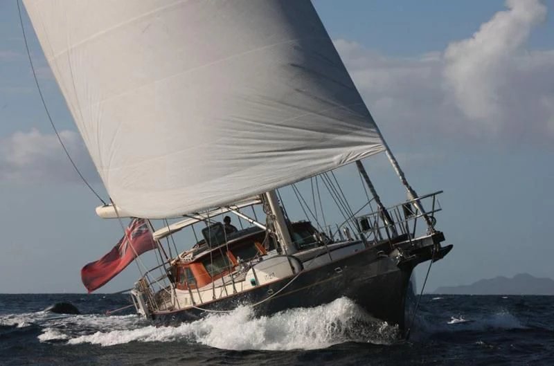 a boat with a sail aboard SWEET EMOTION Yacht for Sale