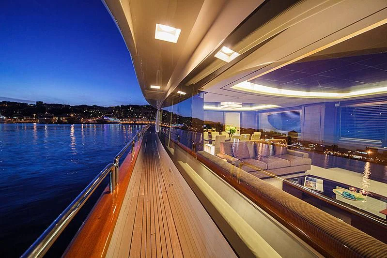 a deck of a boat aboard TARTARUGA ONE 4J'S Yacht for Sale