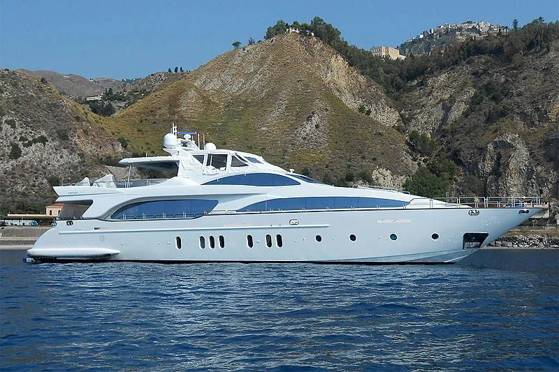 a boat on the water aboard TARTARUGA ONE 4J'S Yacht for Sale