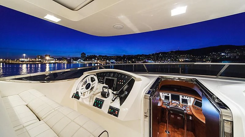 a view of a city from a balcony aboard TARTARUGA ONE 4J'S Yacht for Sale