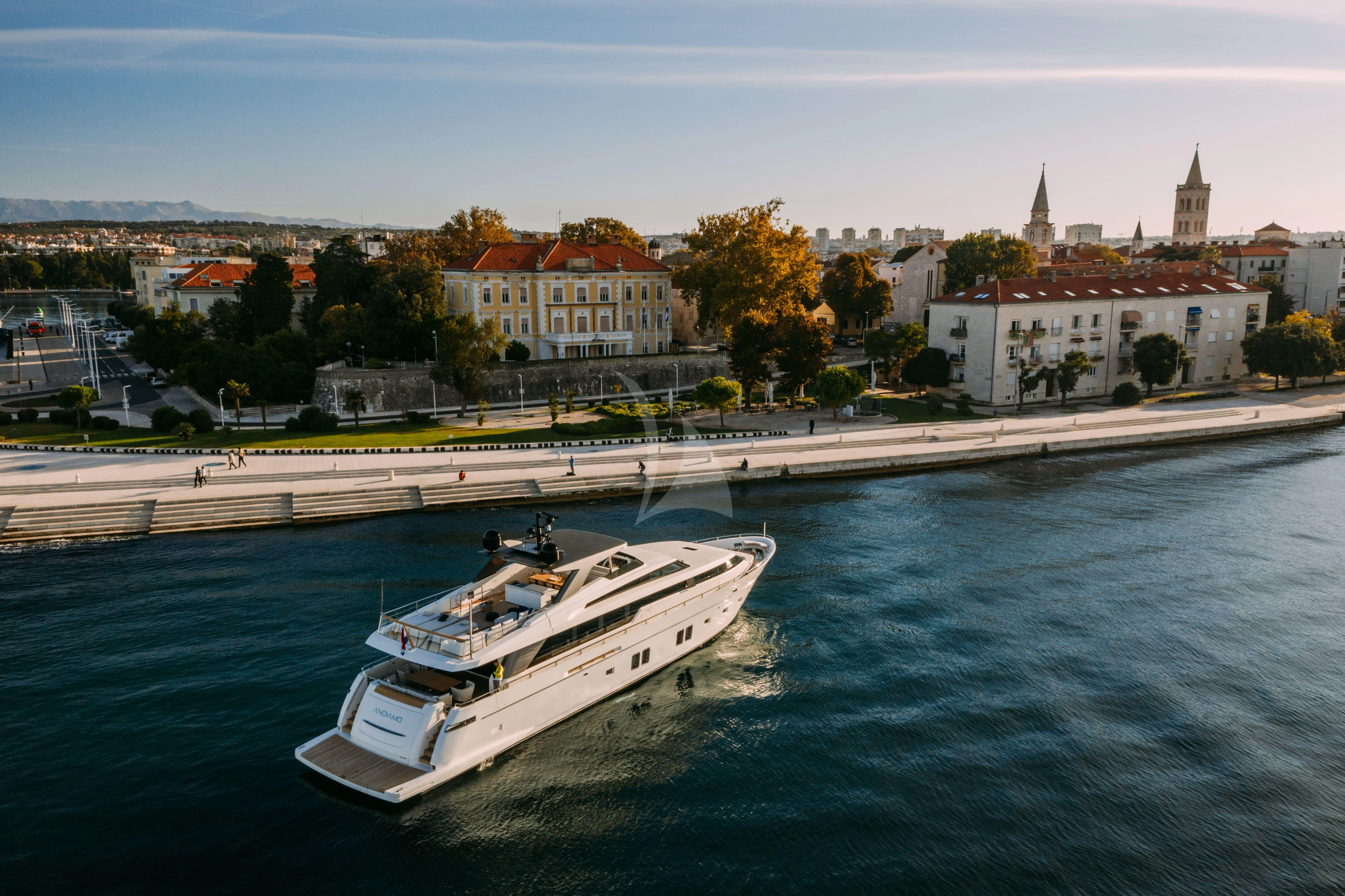 a boat on the water aboard PARALOS Yacht for Charter