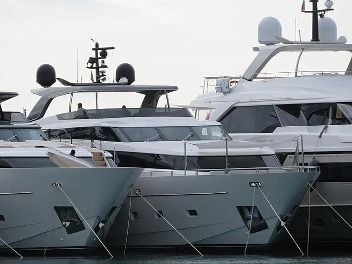 a few yachts in the water aboard PARALOS Yacht for Charter