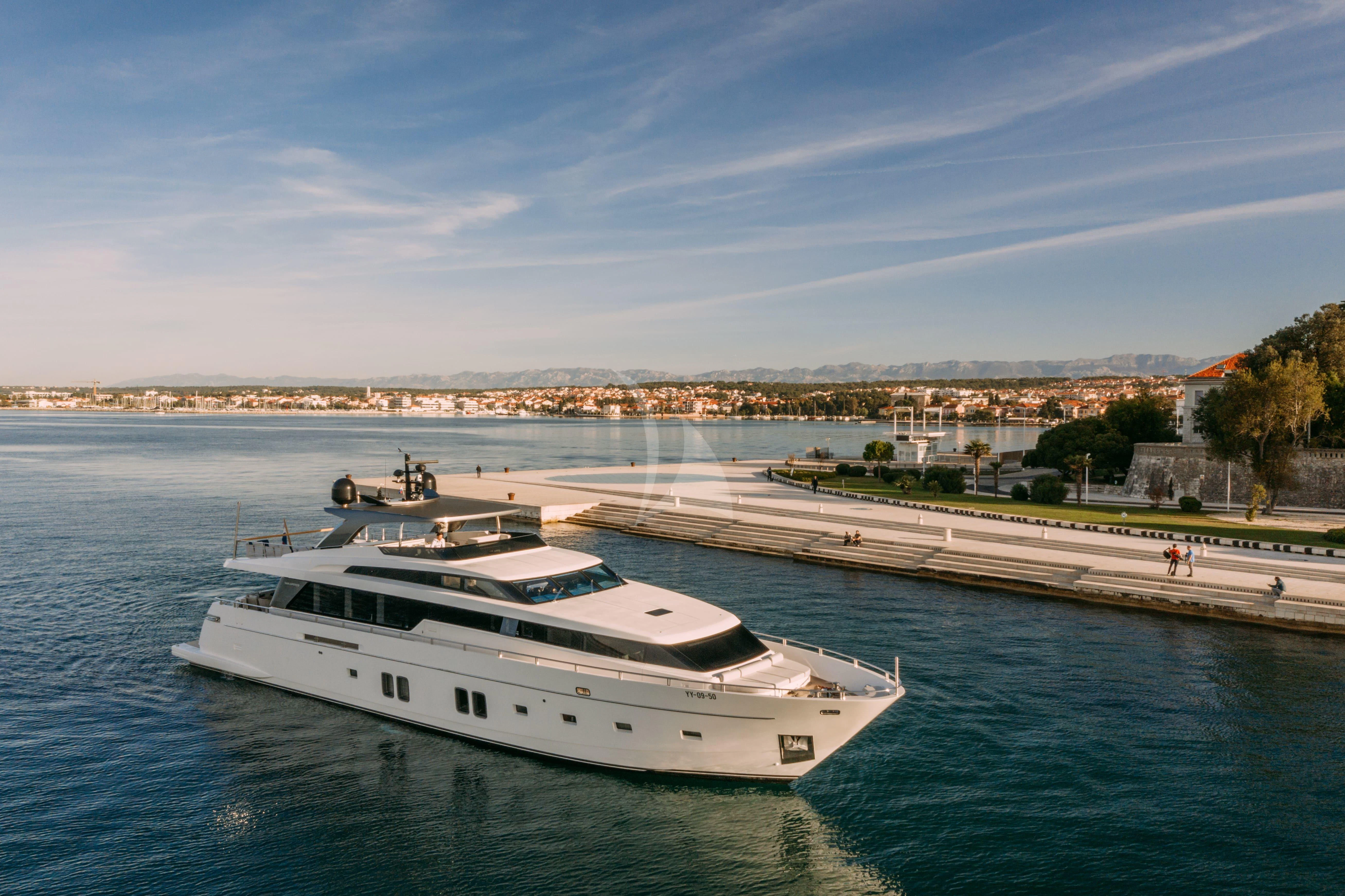 a boat on the water aboard PARALOS Yacht for Charter