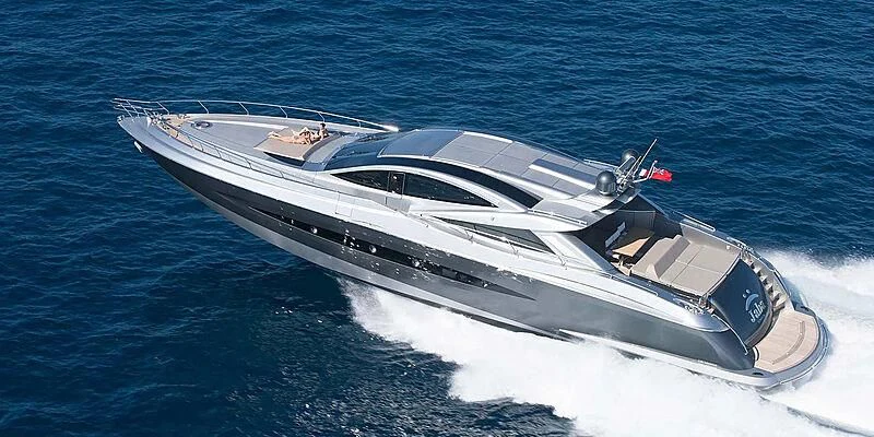 a white yacht on the water aboard HOOLIGAN Yacht for Sale