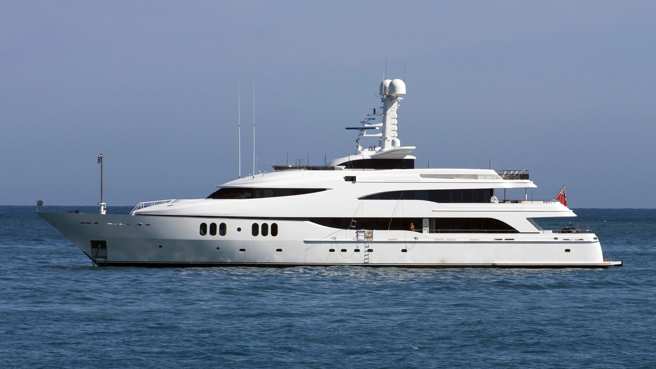 a white yacht in the water aboard DIAMOND Yacht for Sale