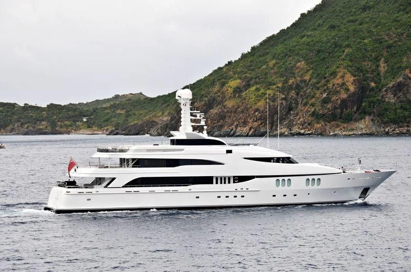 a white yacht in the water aboard DIAMOND Yacht for Sale